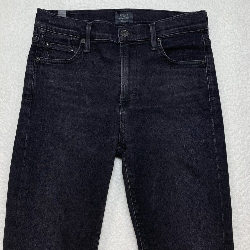 Citizens Of Humanity Black Ankle Crop Jeans